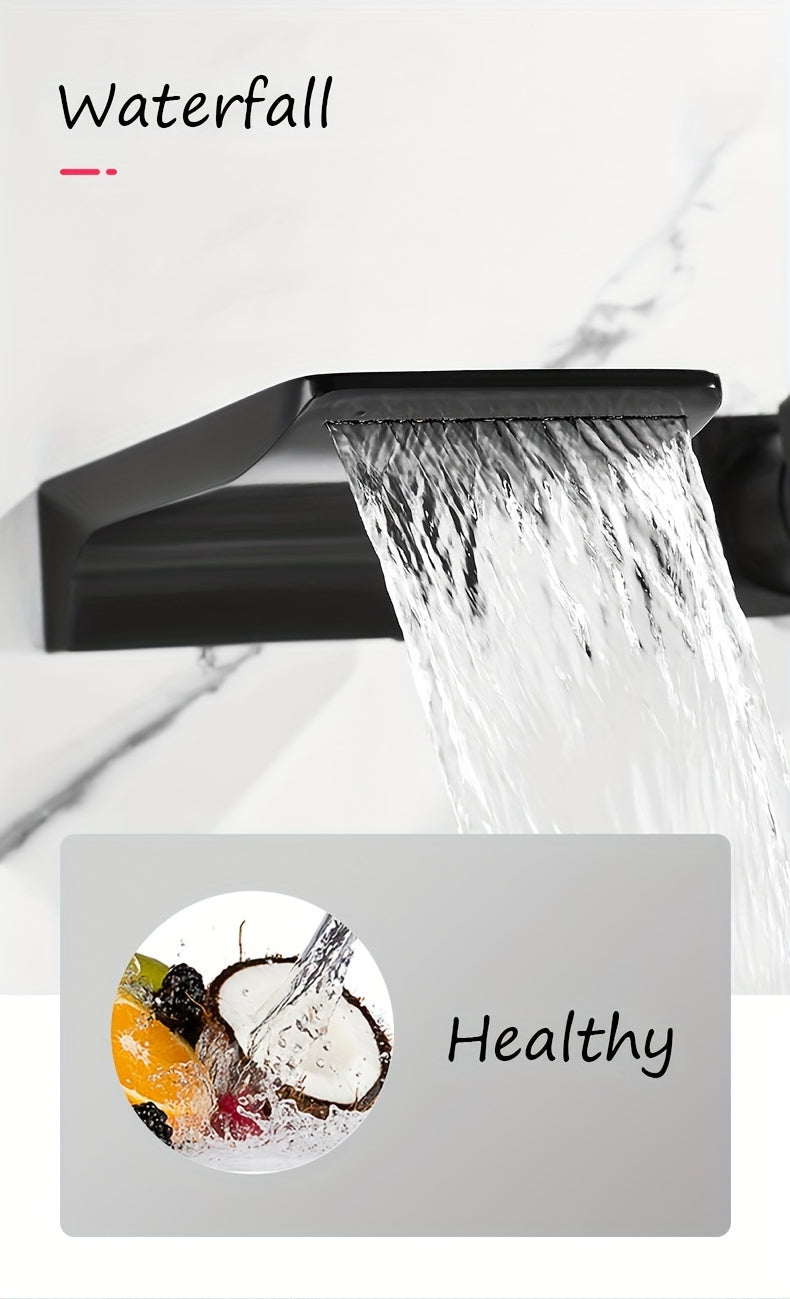 Robinet de lavabo cascade en acier inoxydable 304, acier inoxydable 304