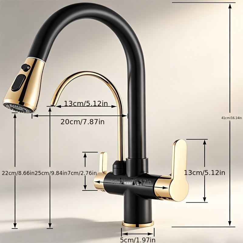 Robinet de cuisine en acier inoxydable 304, raccord 3/8