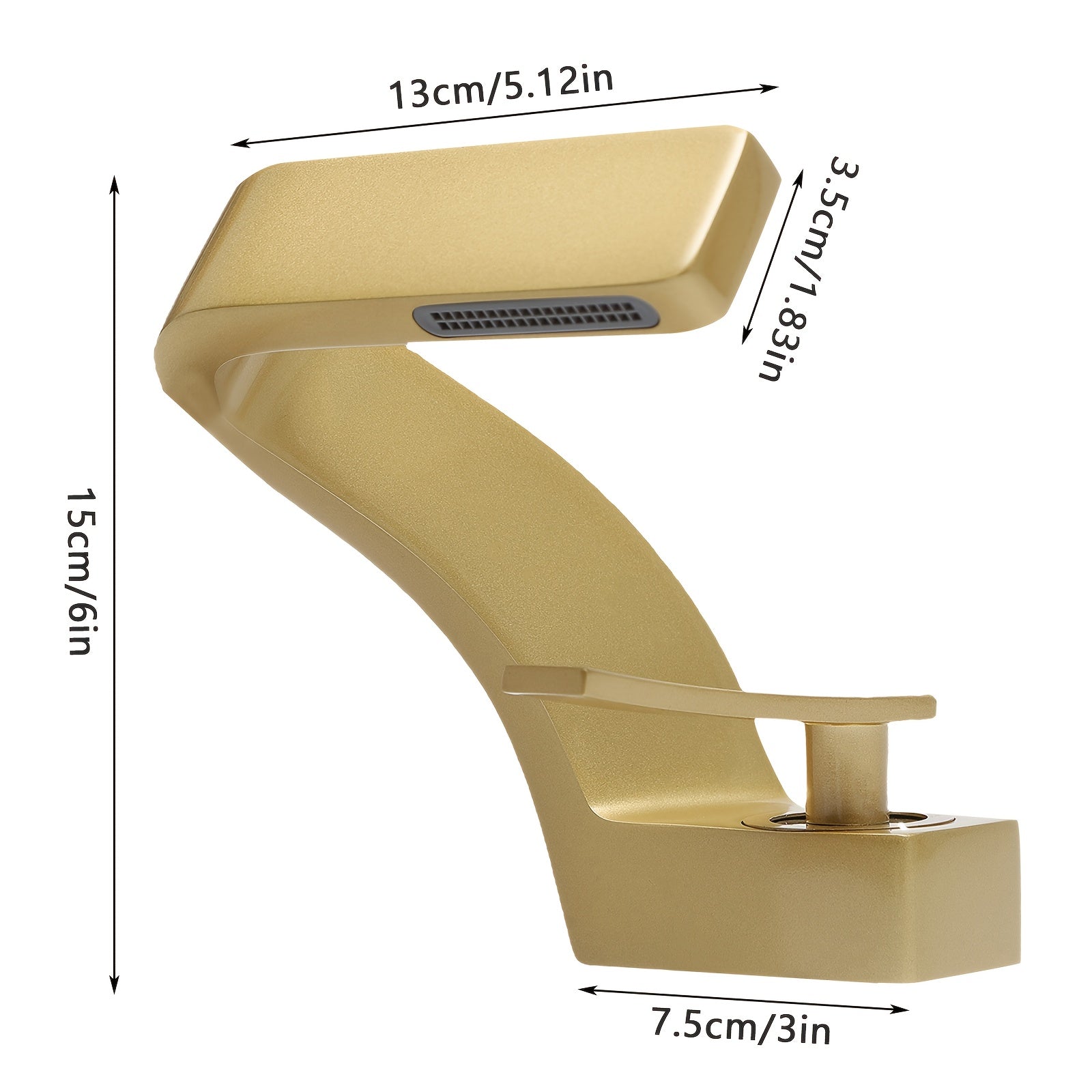 Robinet d'évier cascade en acier inoxydable 304, acier inoxydable 304