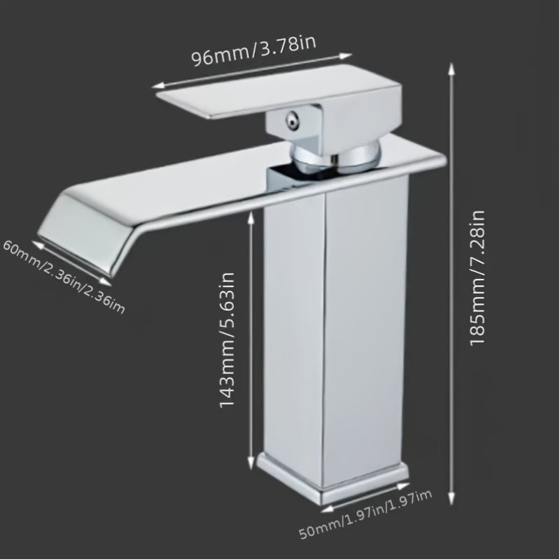Robinet de lavabo cascade en acier inoxydable 304, raccord 1/2