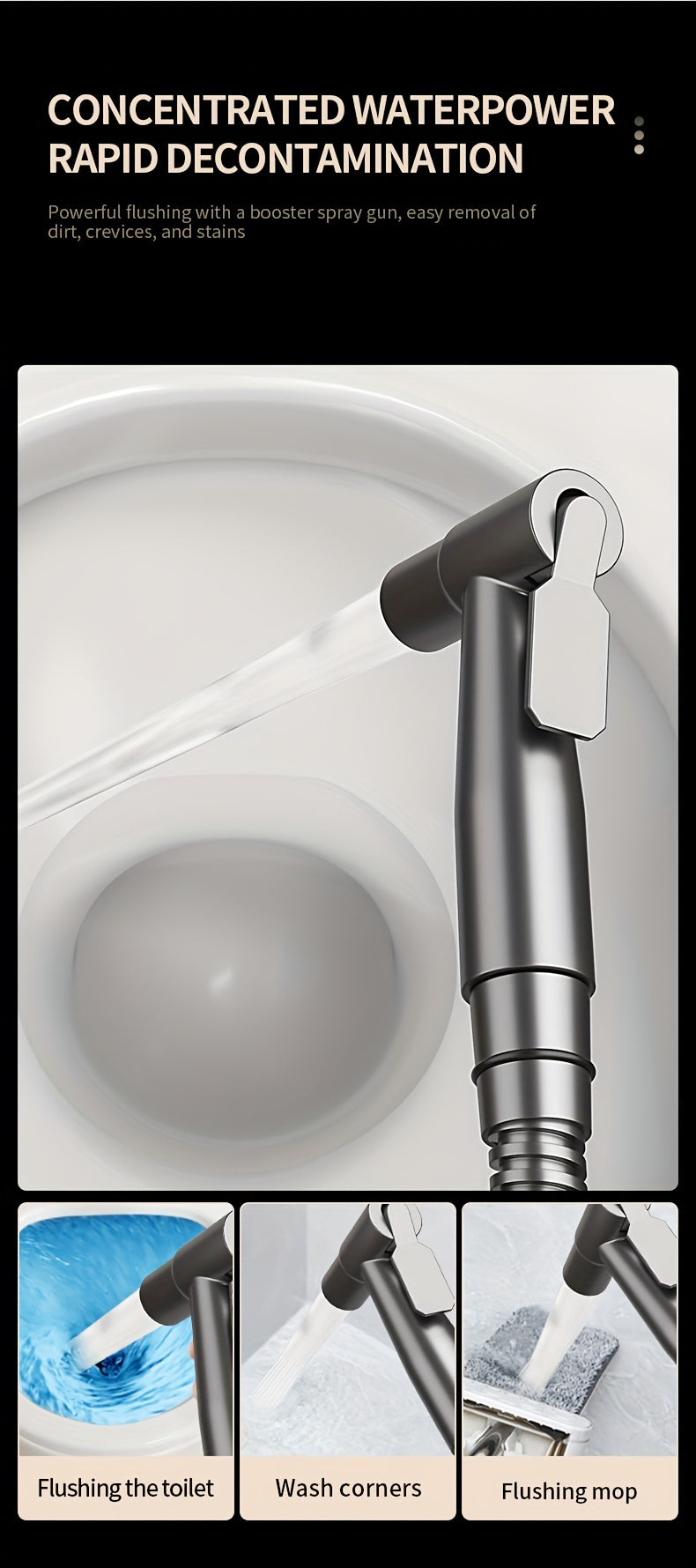 Robinet de salle de bain en acier inoxydable 304, pose mural