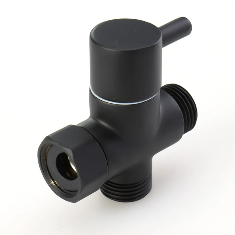Robinet WC 3 voies noir