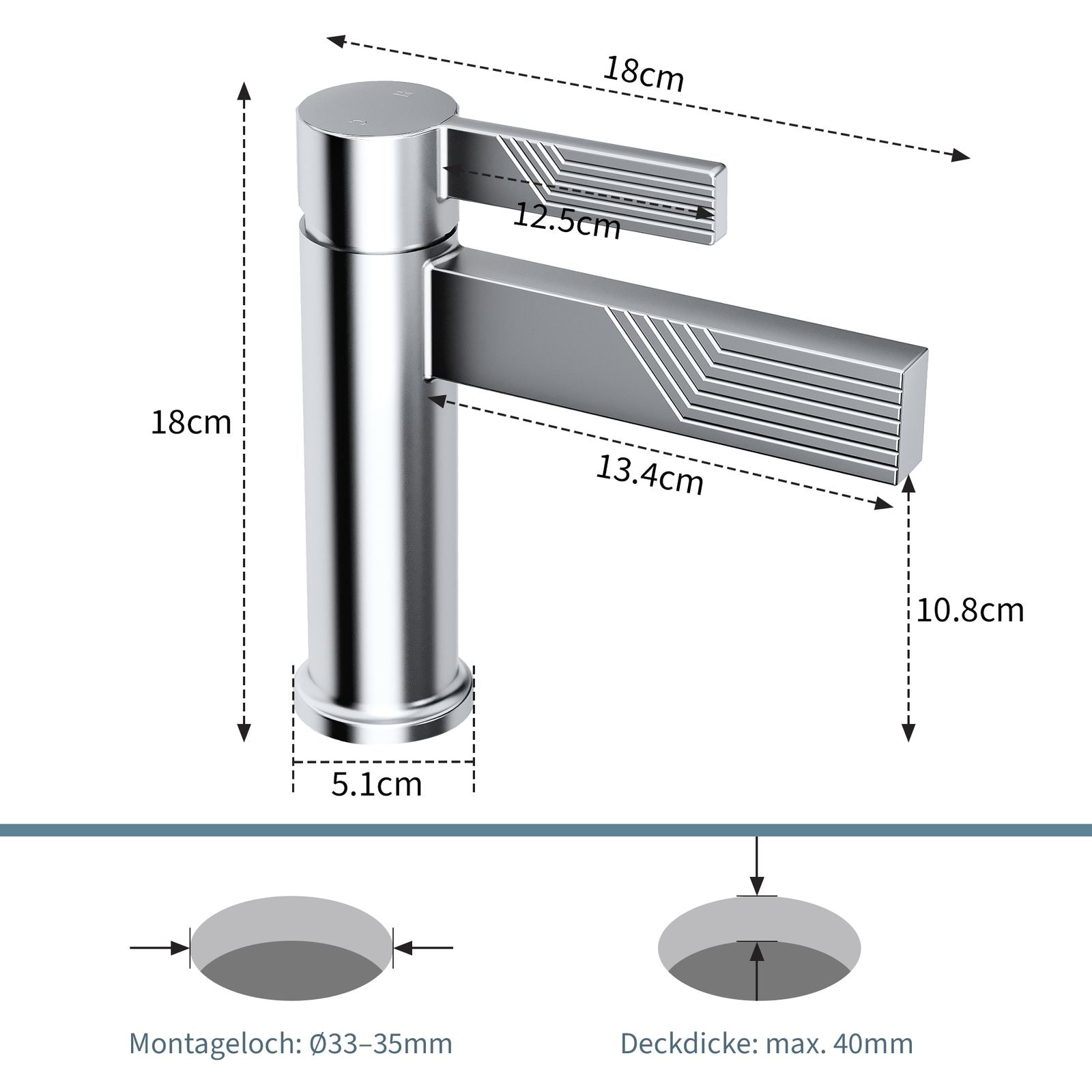 Robinet de lavabo en alliage de zinc, alliage de zinc
