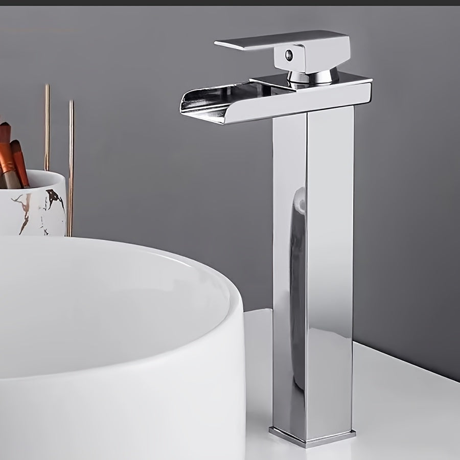 Robinet de lavabo cascade en acier inoxydable, acier inoxydable
