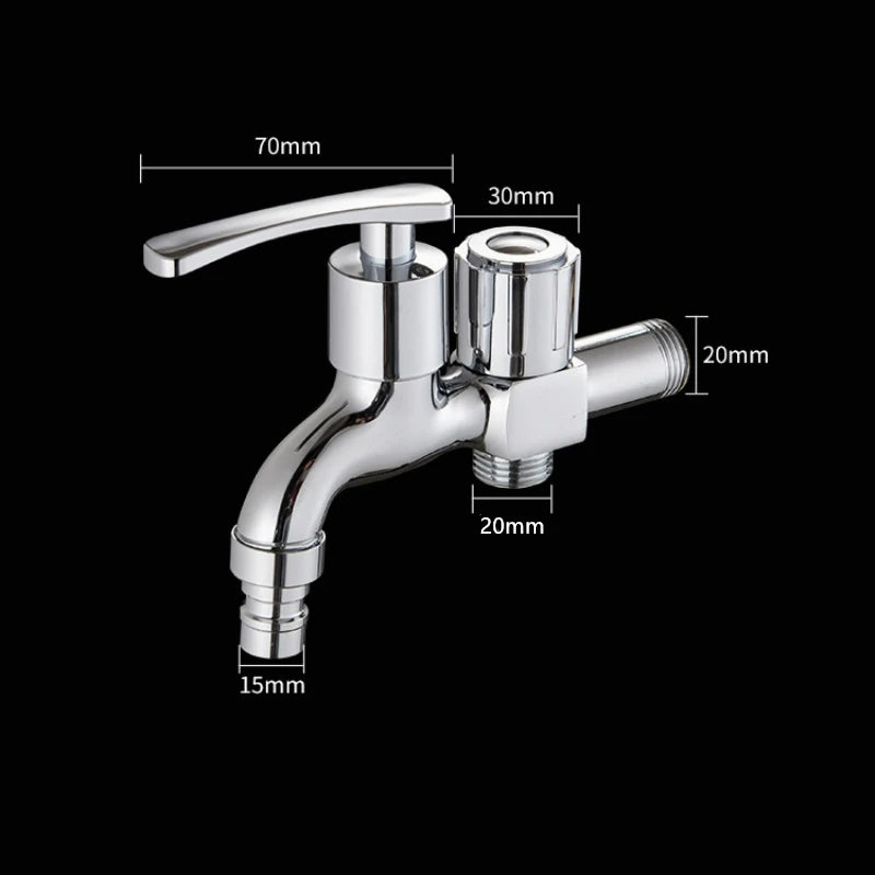 Robinet Mural de Jardin en Laiton