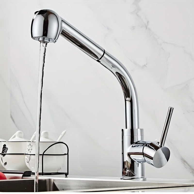 Mitigeur cuisine avec douchette extractible et bec haut pivotant