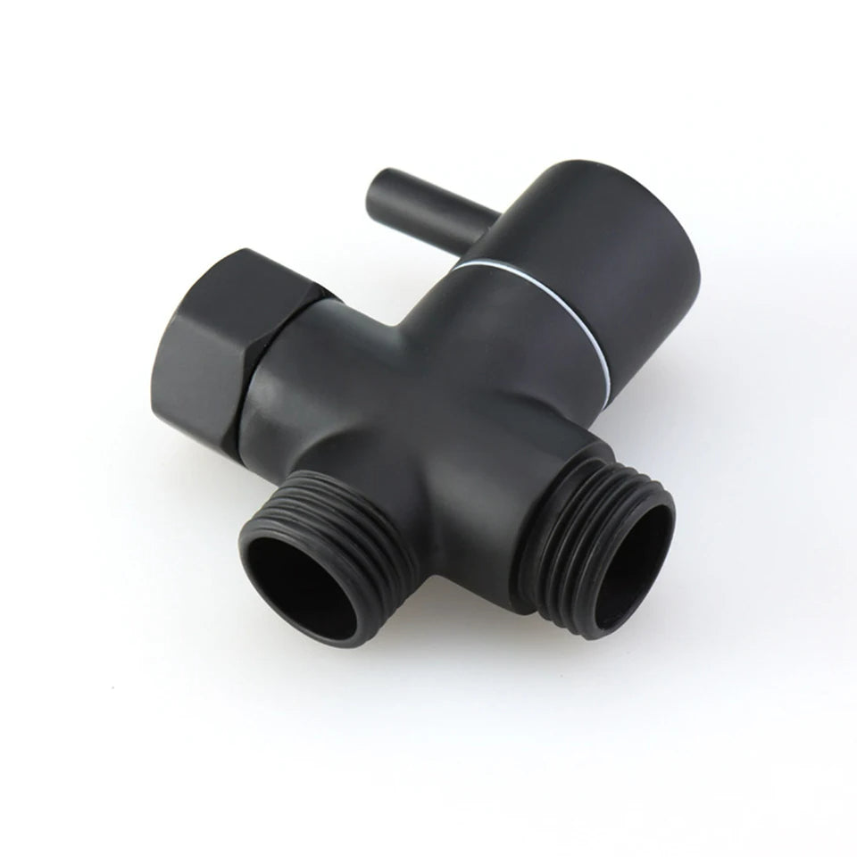 Robinet WC 3 voies noir
