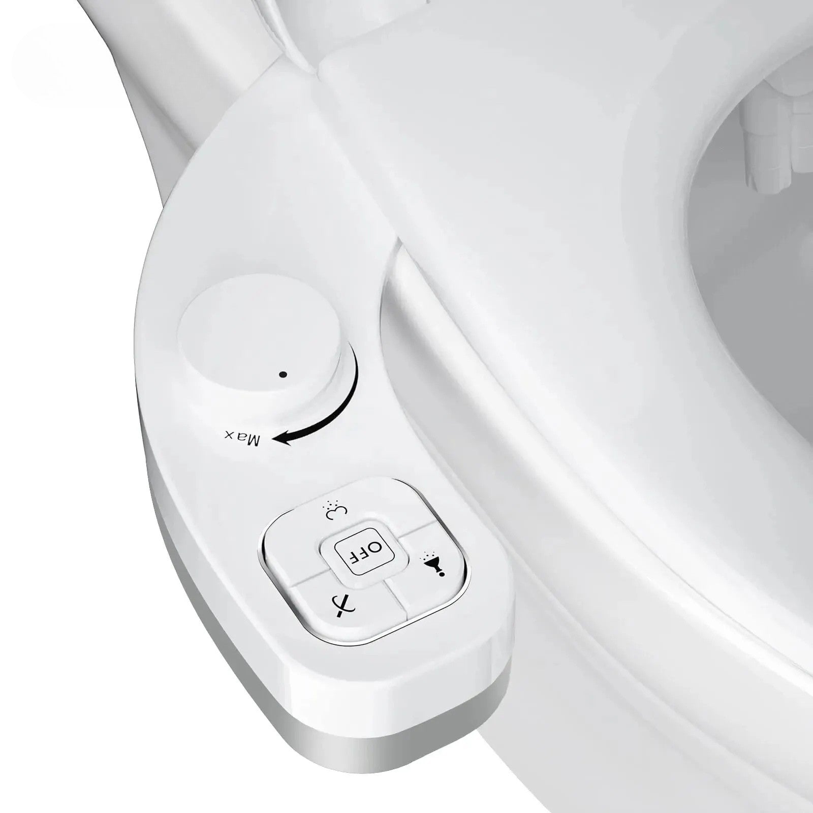 Kit de bidet WC japonais à jet réglable avec double buse et installation universelle