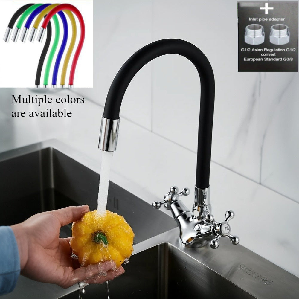 Robinet de cuisine à bec pivotant en alliage de zinc, alliage de zinc