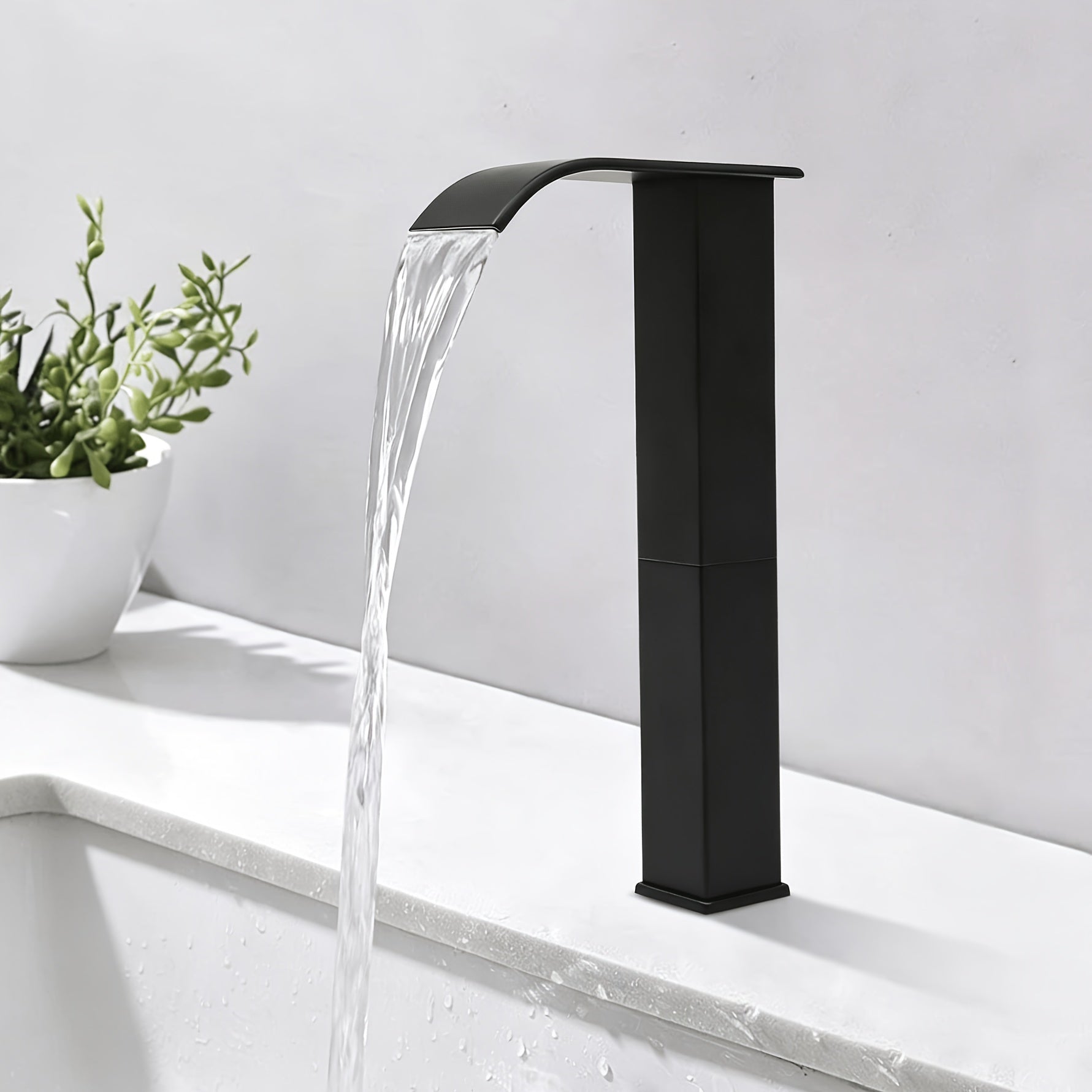 Mitigeur d'évier cascade en acier inoxydable 304, acier inoxydable 304