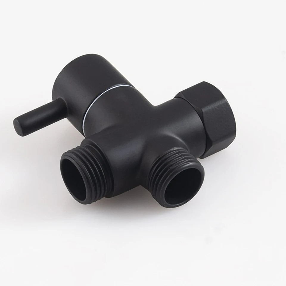 Robinet WC 3 voies noir