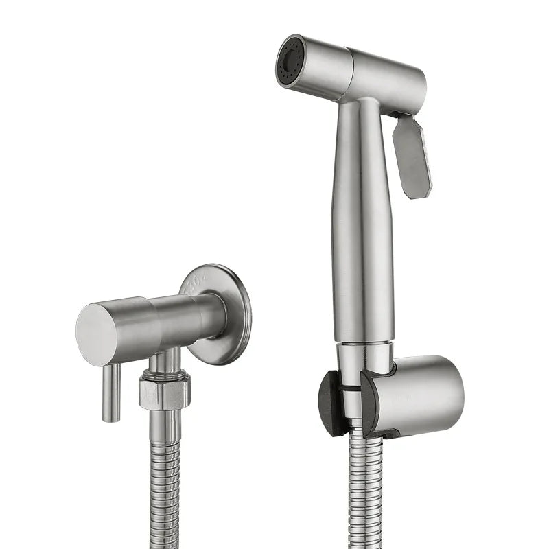 Douchette wc en acier inoxydable