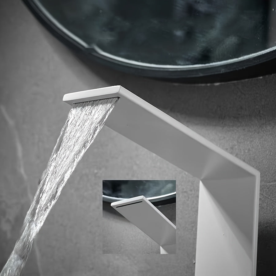 Robinet de lavabo cascade en acier inoxydable, acier inoxydable