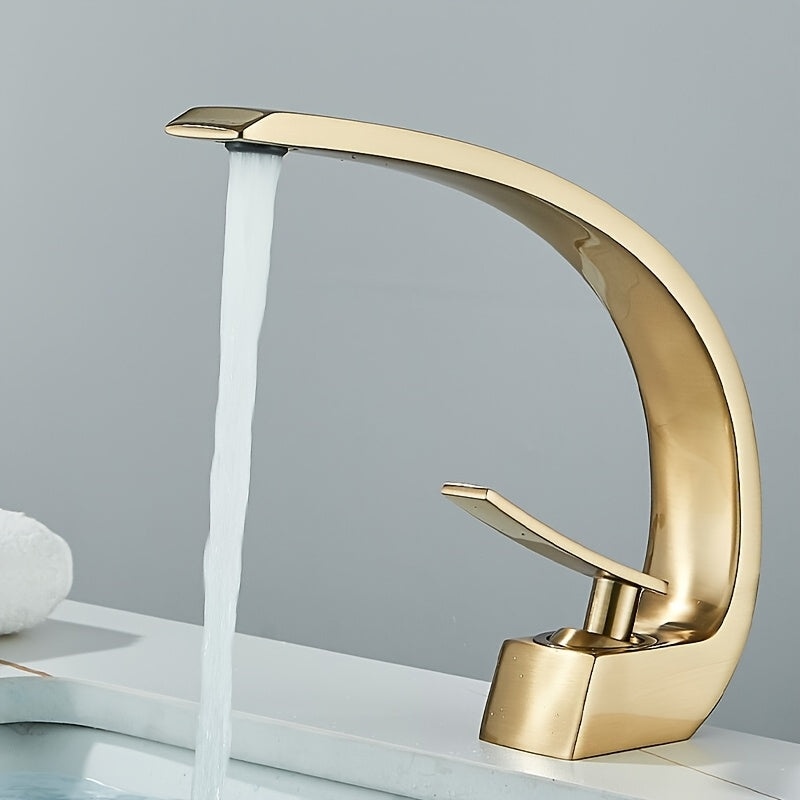 Mélangeur de lavabo cascade en acier inoxydable 304, acier inoxydable 304