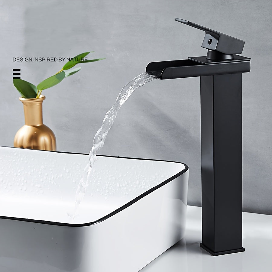 Robinet de lavabo cascade en acier inoxydable, acier inoxydable