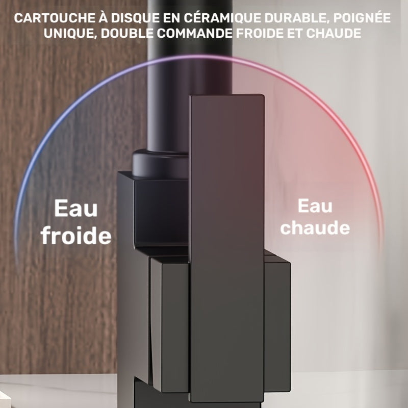 Robinet de cuisine en acier inoxydable 304, raccord 1/2