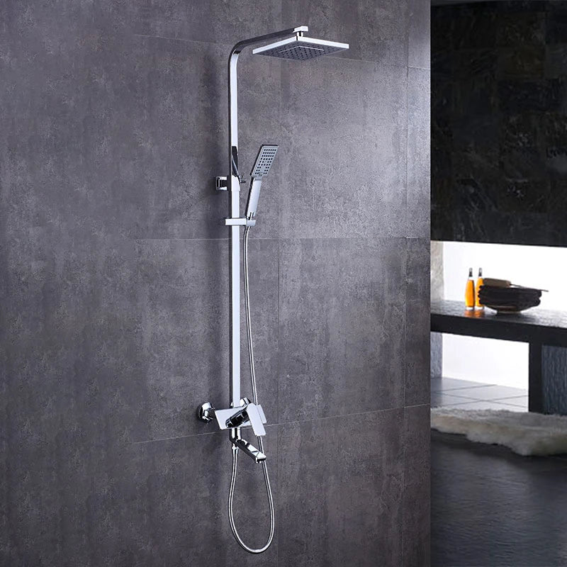 Colonne de douche pas cher, chrome