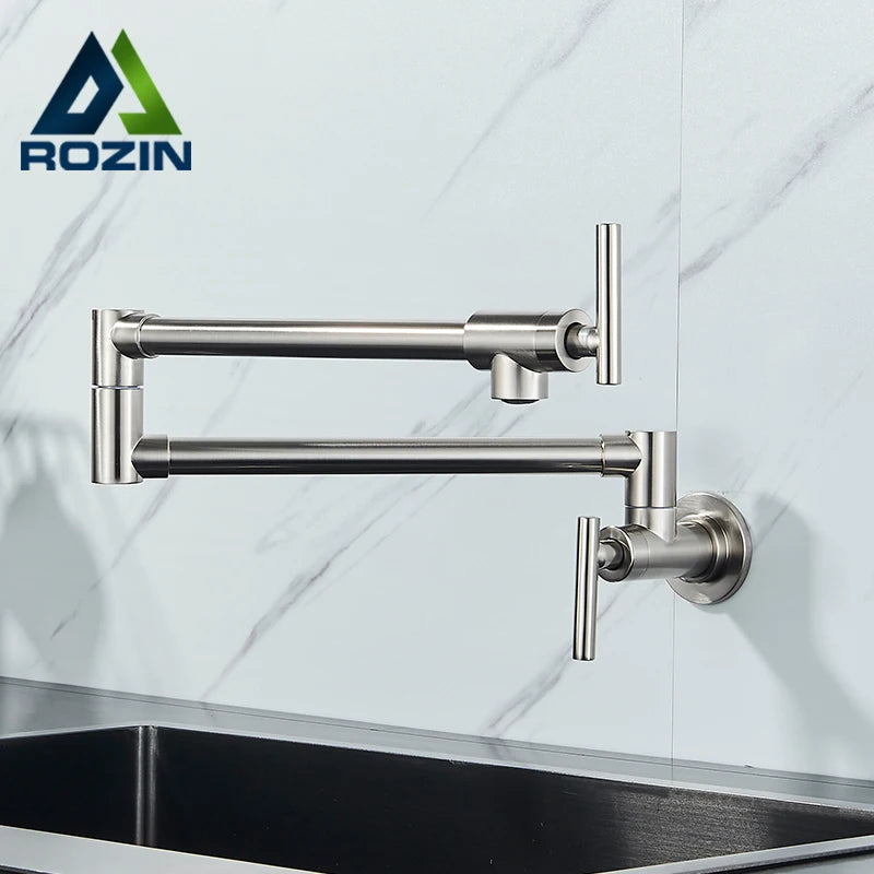 Robinet de cuisine rabattable en laiton, laiton