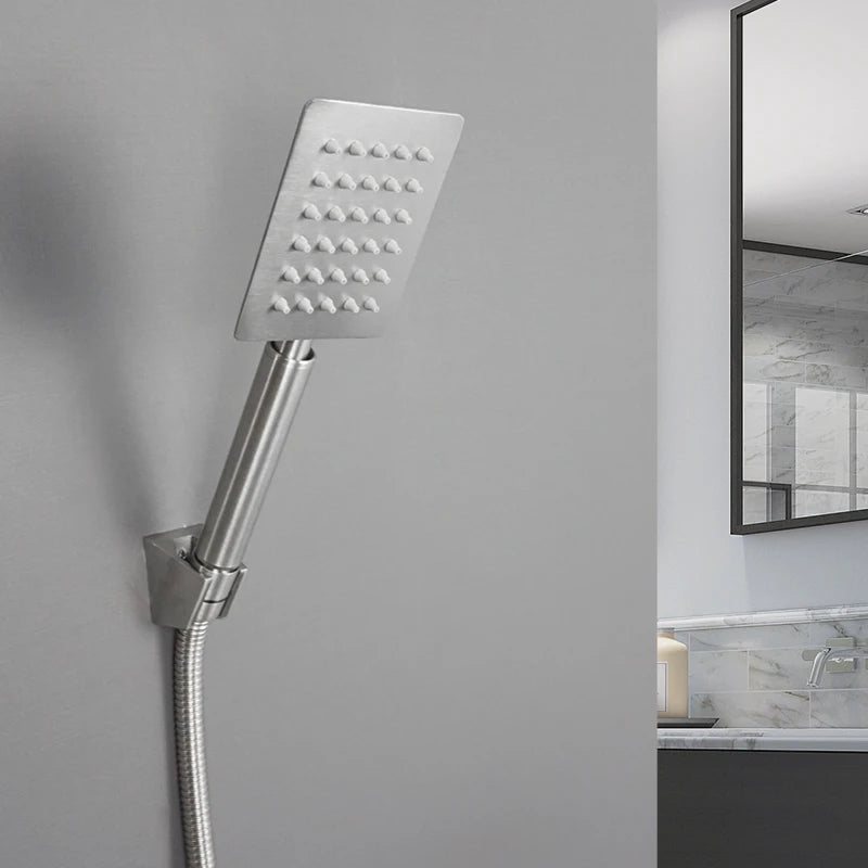 Pommeau de Douche Haute Pression Chrome - Lunar Support mural