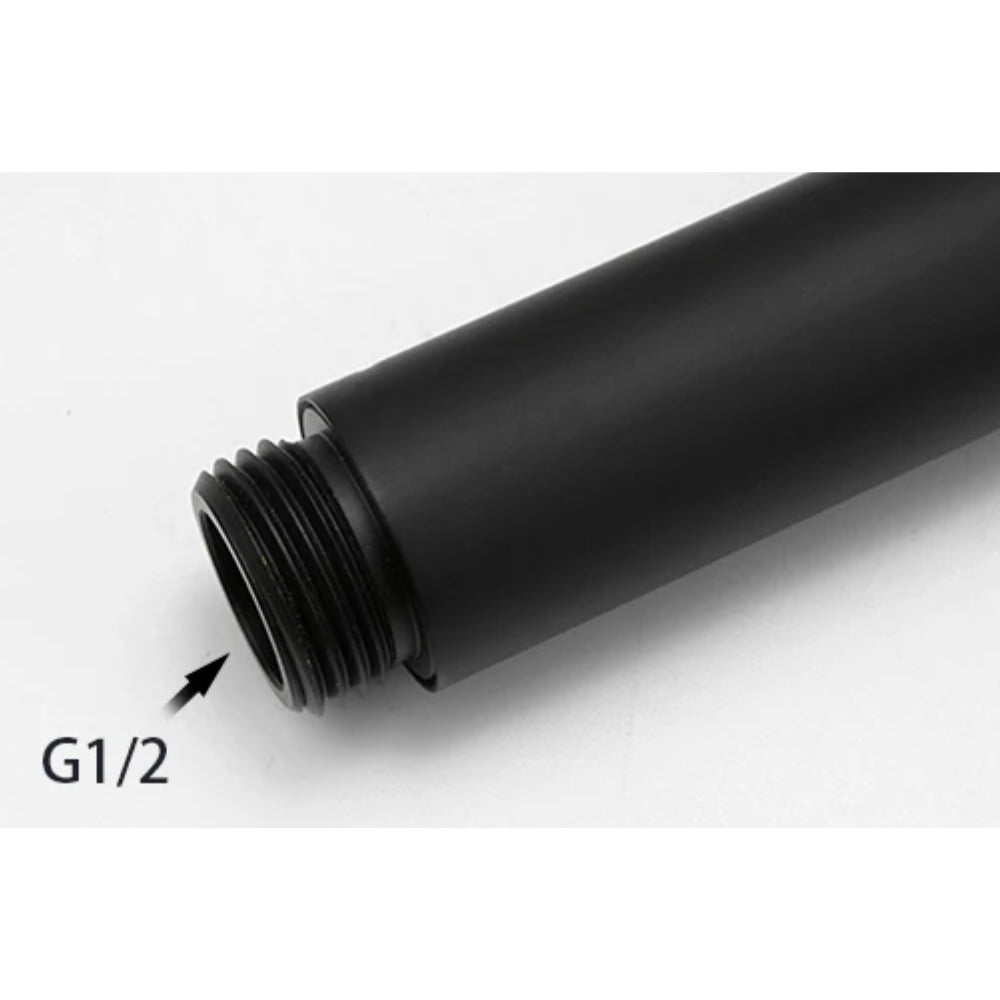 Pommeau de Douche Haute Pression Noir - Solar pas de vis