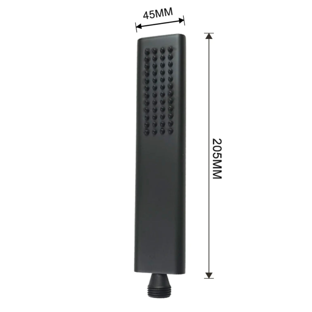 Pommeau de Douche Haute Pression Noir - Stelar dimensions