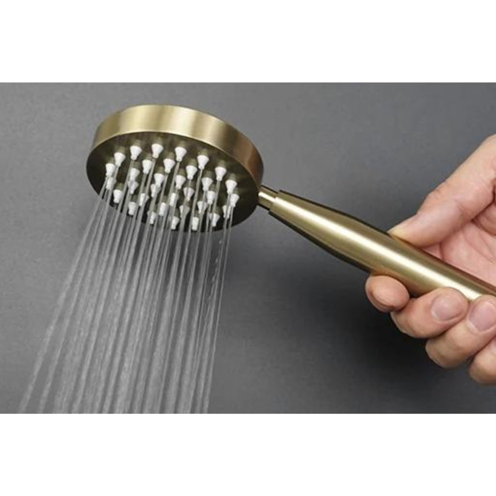Pommeau de Douche Haute Pression Or - Ikon Circle jet d'eau
