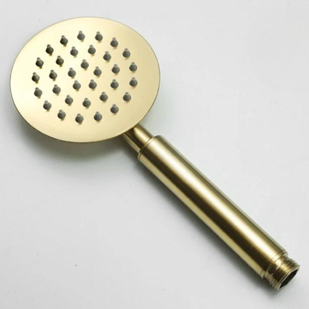 Pommeau de Douche Haute Pression Or - Ikon Rond vue d'ensemble