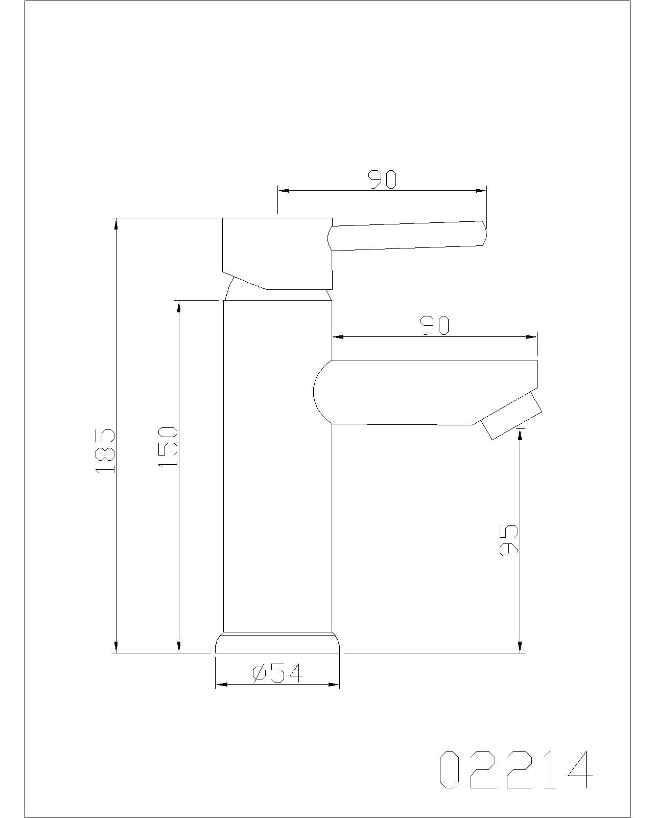Robinet mitigeur de lavabo - Classic Noir