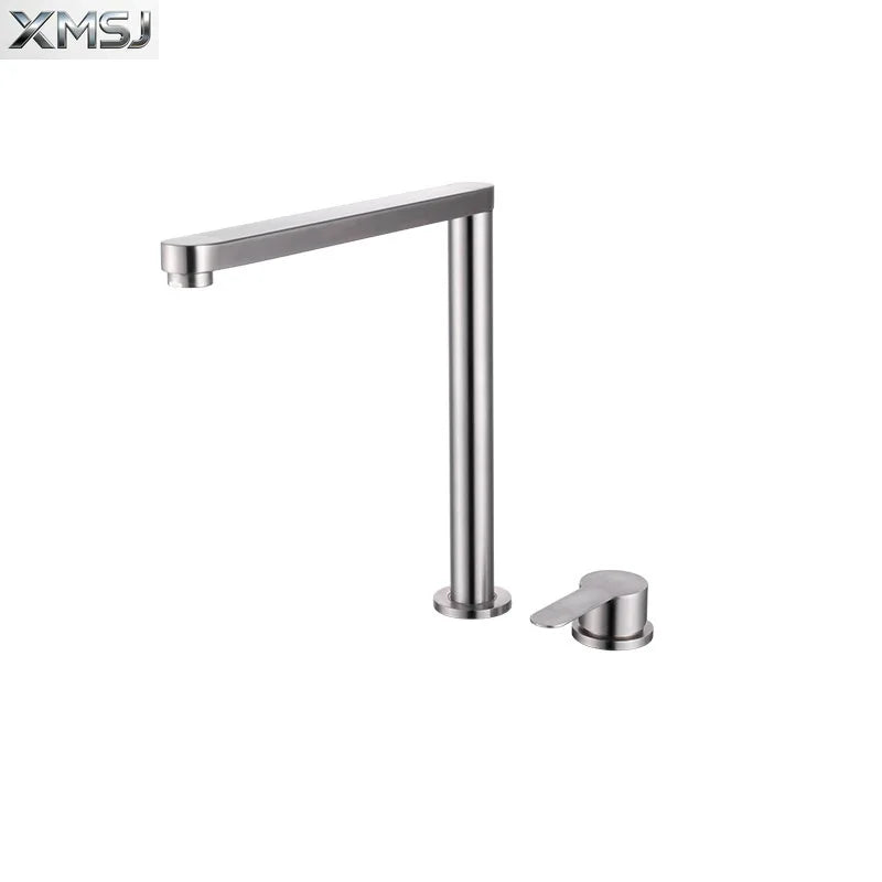 Robinet de cuisine en acier inoxydable 304, pose monotrou
