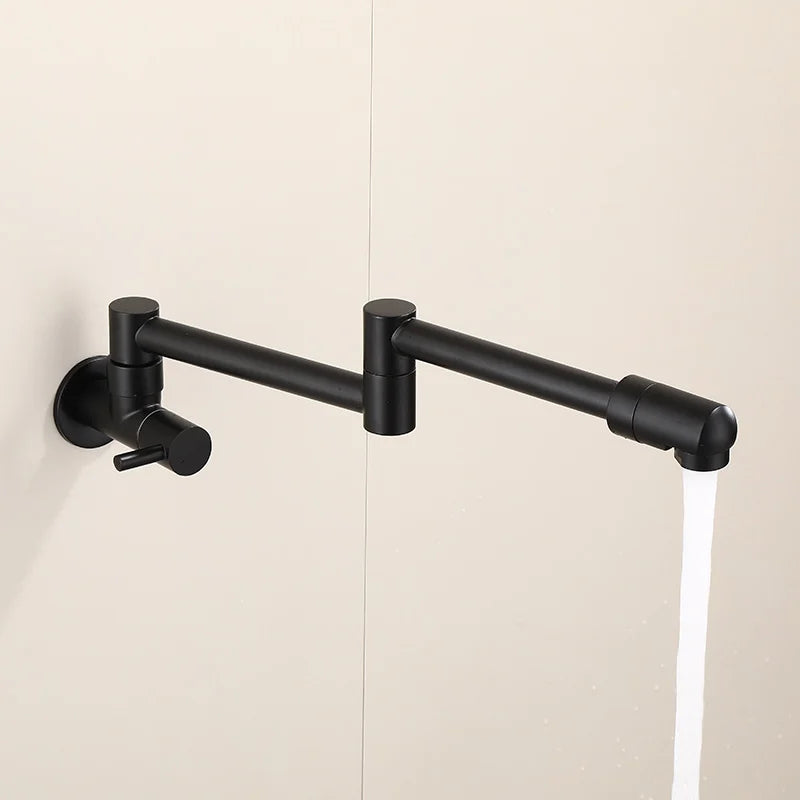 Robinet de cuisine à bec rotatif en acier inoxydable 304, acier inoxydable 304