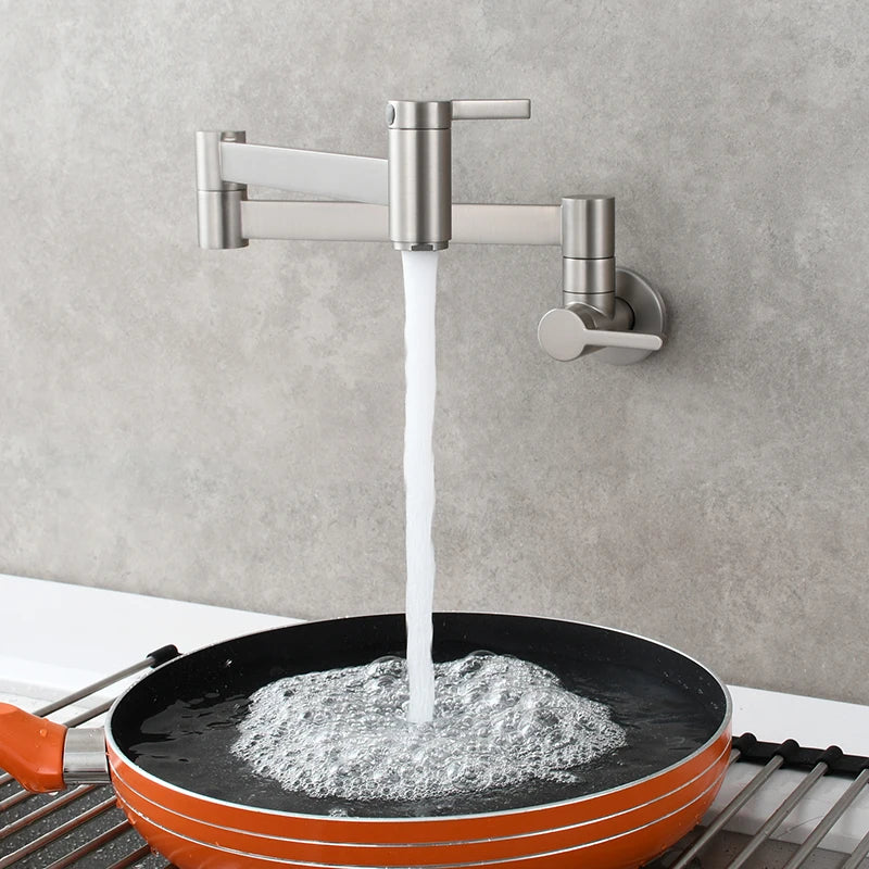 Robinet de cuisine rabattable en laiton, laiton