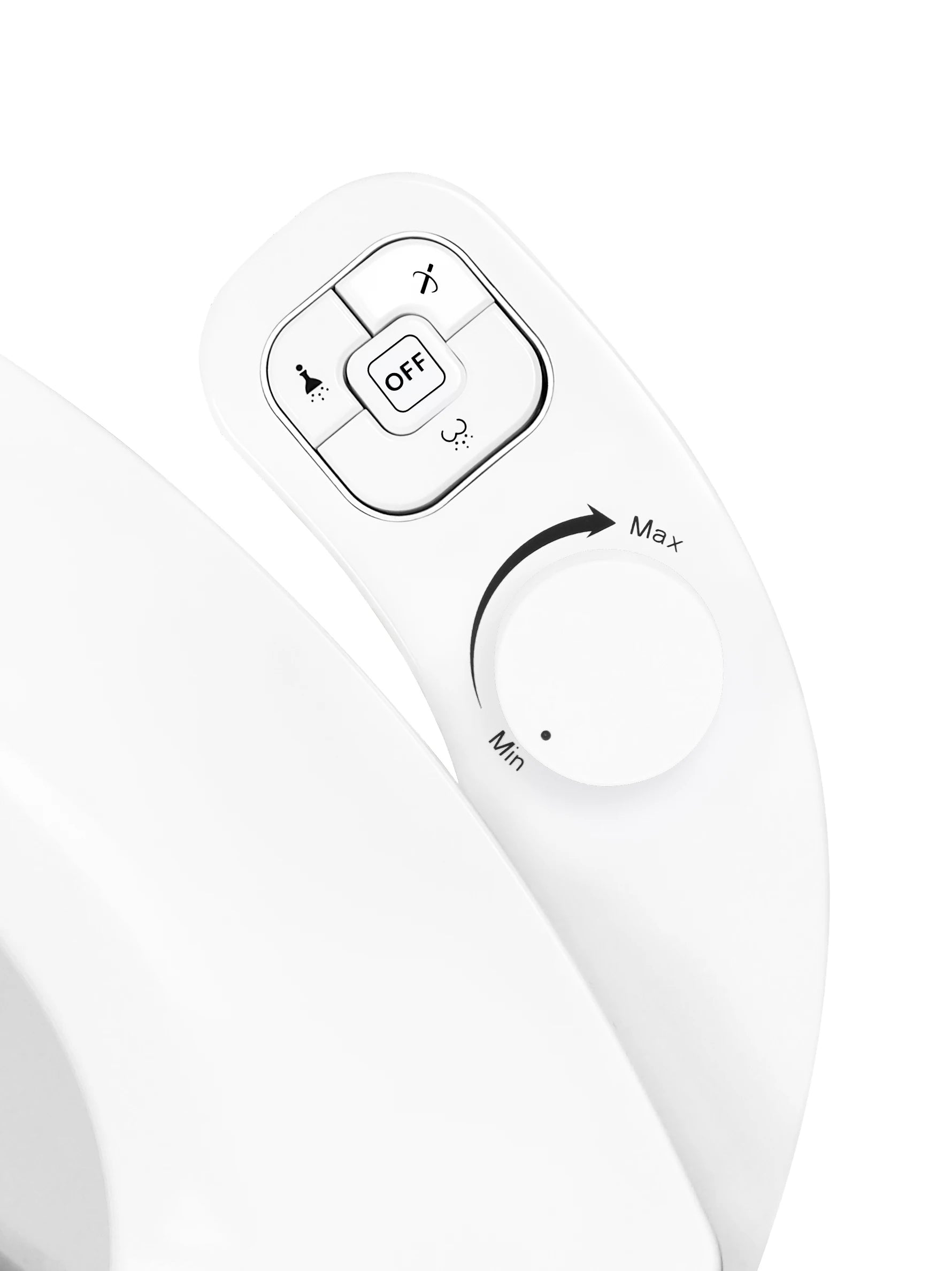 Kit de bidet WC japonais à jet réglable avec double buse et installation universelle