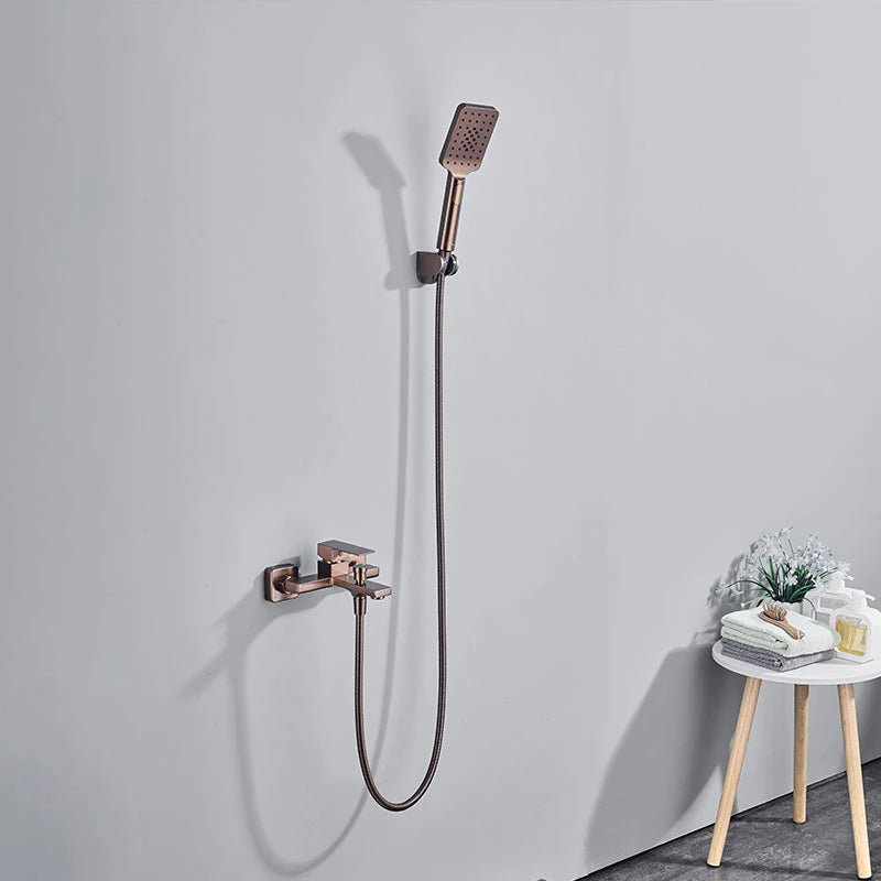 Colonne de douche pour baignoire à 2 modes, rose