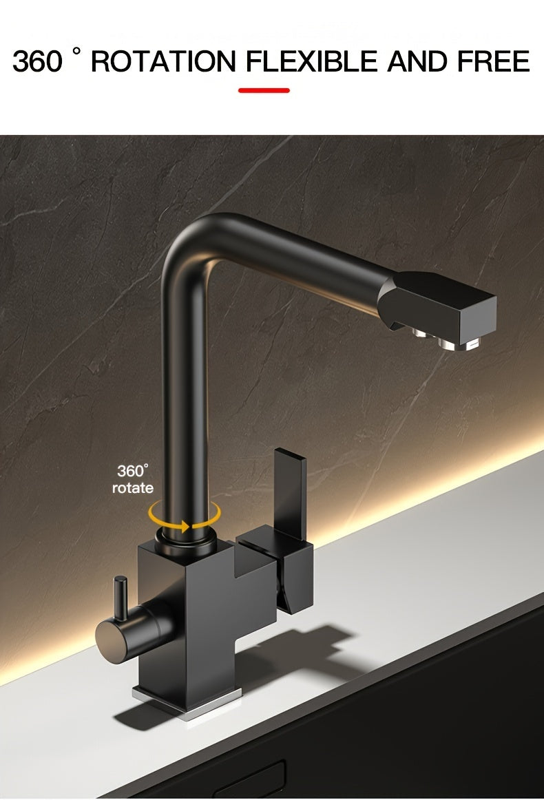 Robinet de cuisine en acier inoxydable 304, raccord 1/2