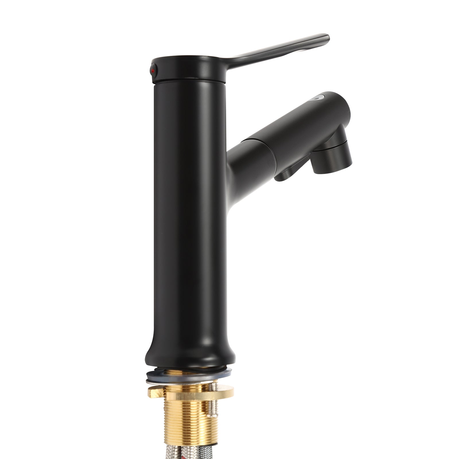 Robinet de cuisine à bec rotatif en acier inoxydable 304, acier inoxydable 304