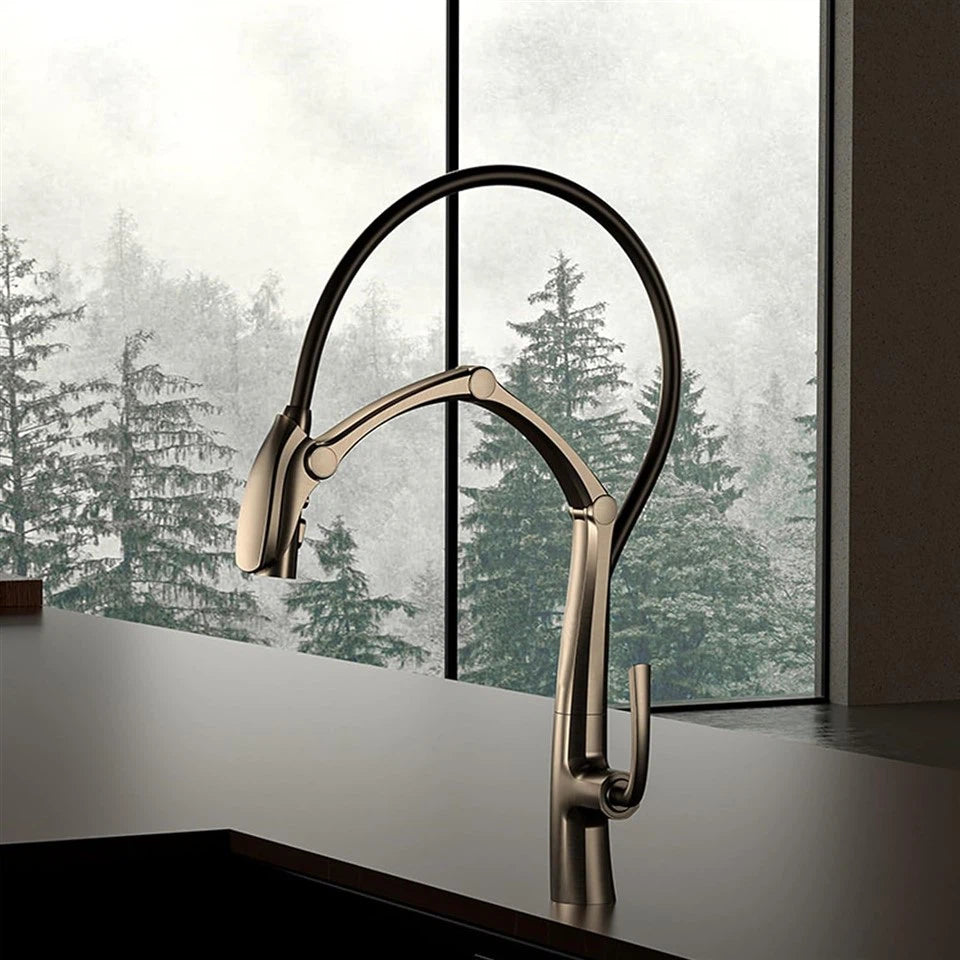 Robinet Cuisine Rabattable avec Douchette