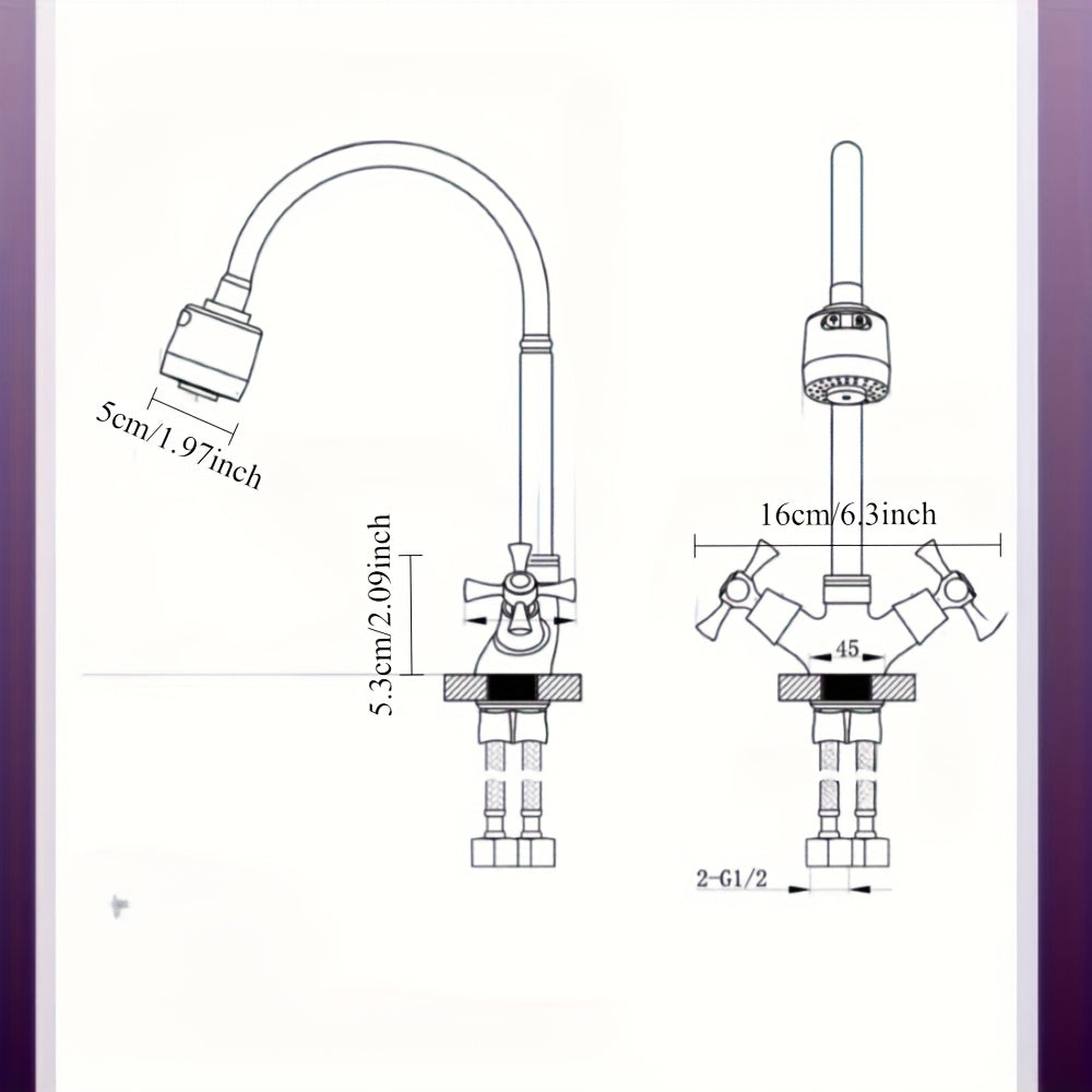 Robinet de cuisine en acier inoxydable, acier inoxydable