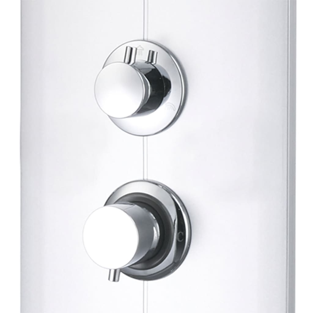 Colonne de douche hydromassante 4 jets avec tablette en verre — vue 7