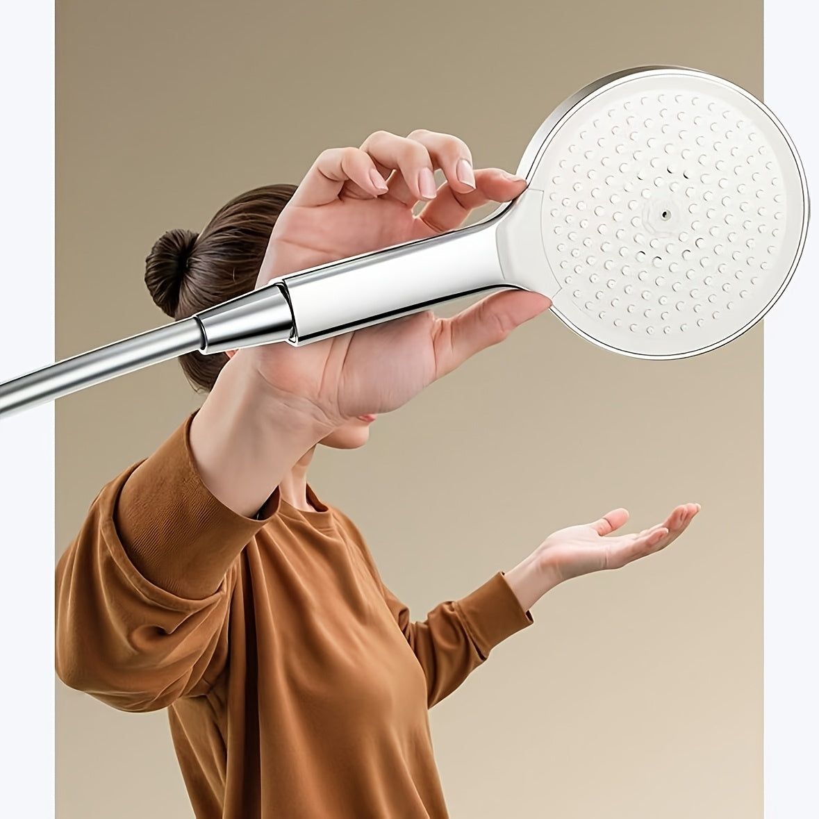 Colonne de douche thermostatique avec tablette extra-large et douchette — vue 13