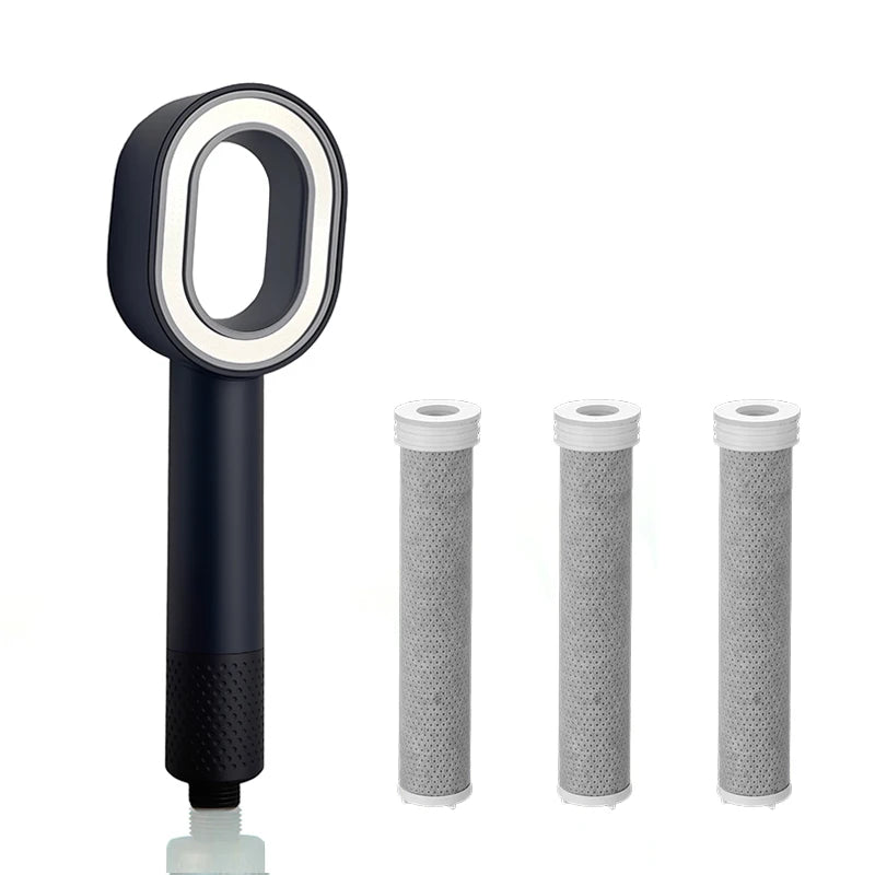Douchette annulaire filtrante avec trois cartouches de rechange — Bleu nuit, 3 cartouches