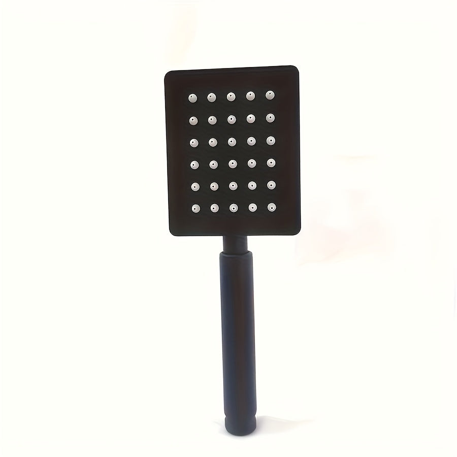 Douchette de douche carrée en inox, chromée ou noire