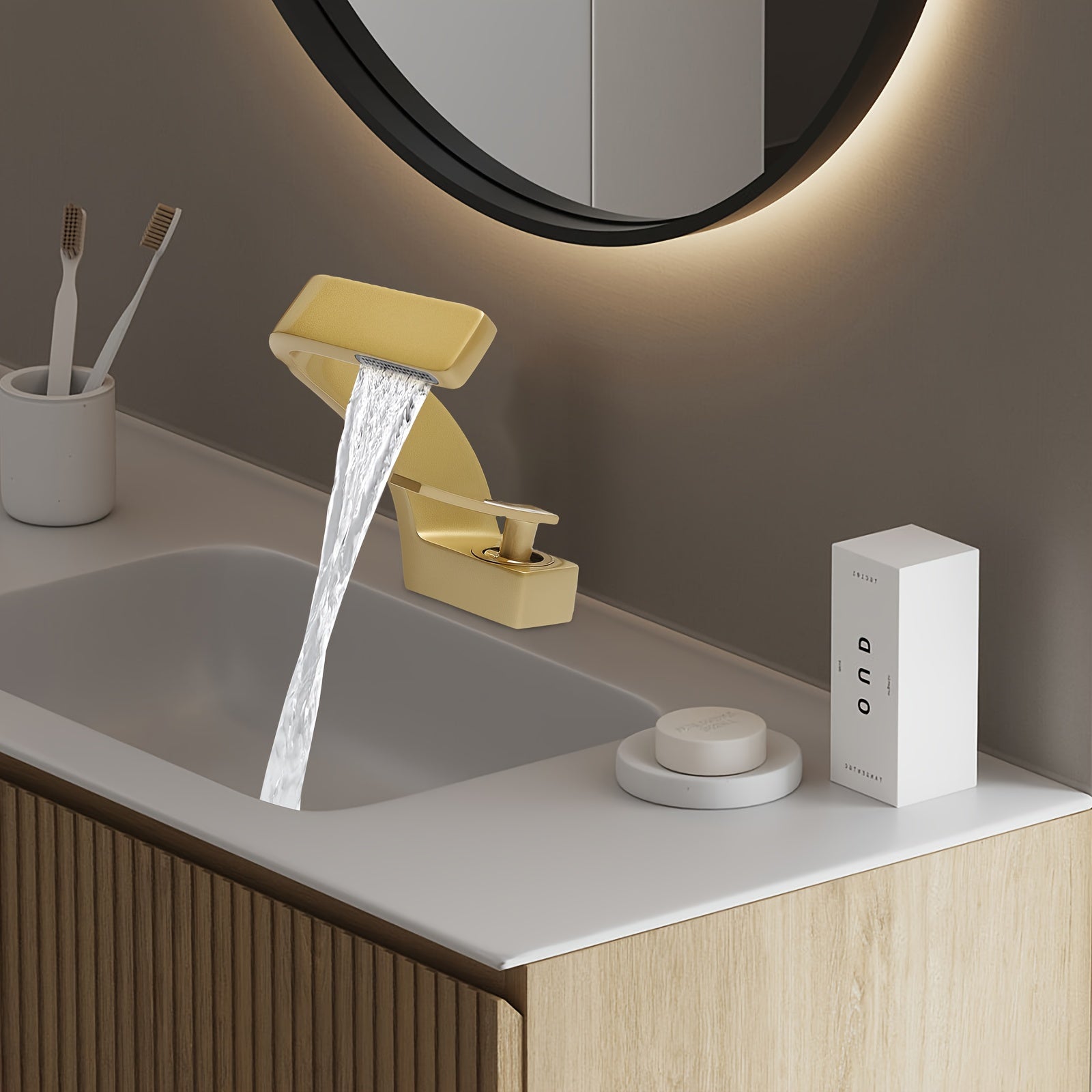 Robinet d'évier cascade en acier inoxydable 304, acier inoxydable 304