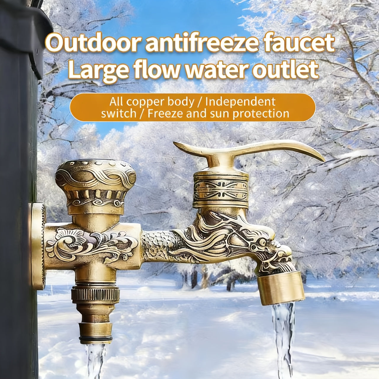 Robinet de jardin en alliage de zinc, alliage de zinc
