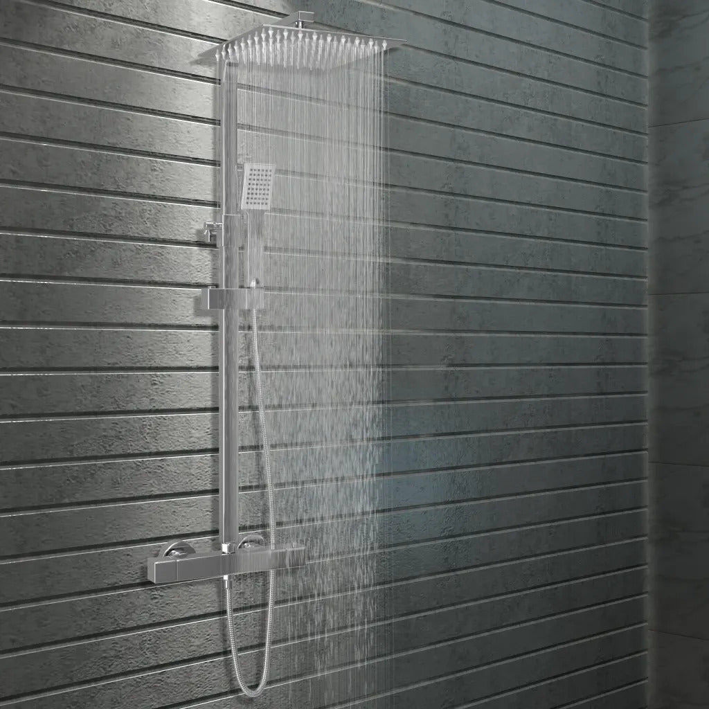 Colonne de douche en acier inoxydable, chrome