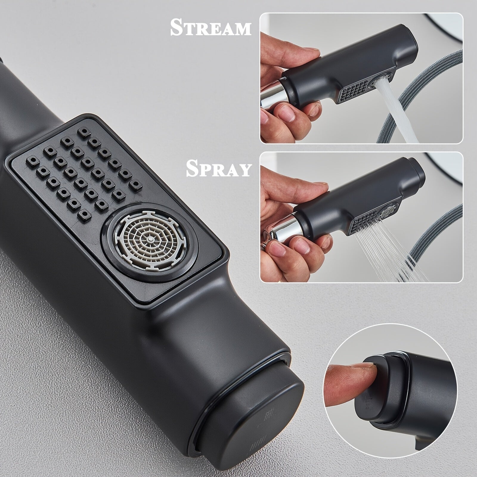 Mitigeur de lavabo compact à bec extractible et rotatif — vue 13