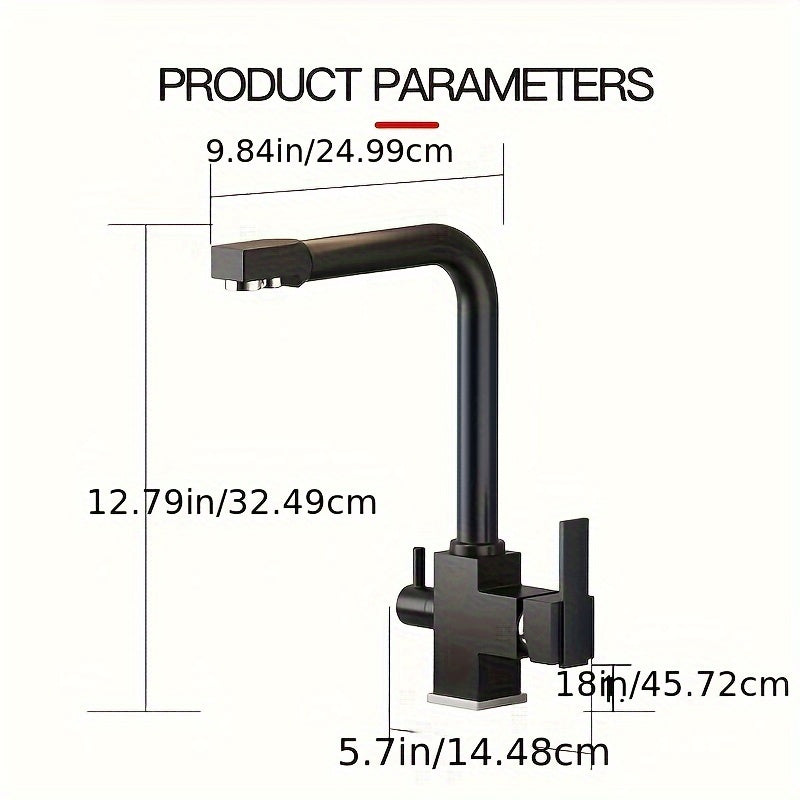 Robinet de cuisine 3 en 1 avec sortie d'eau potable directe — vue 10