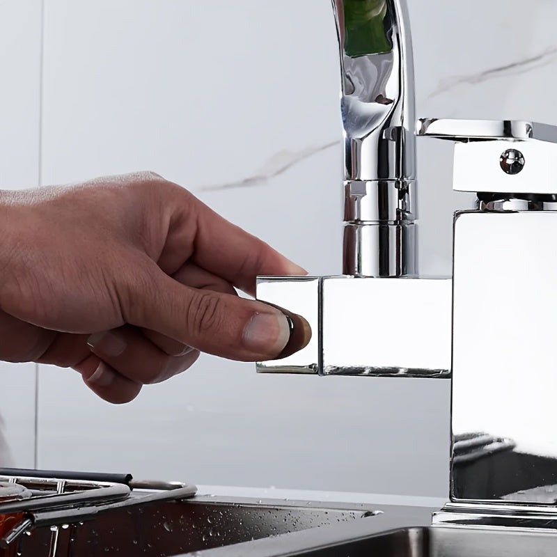 Robinet de cuisine pivotant 360° avec douchette latérale et deux jets — vue 9