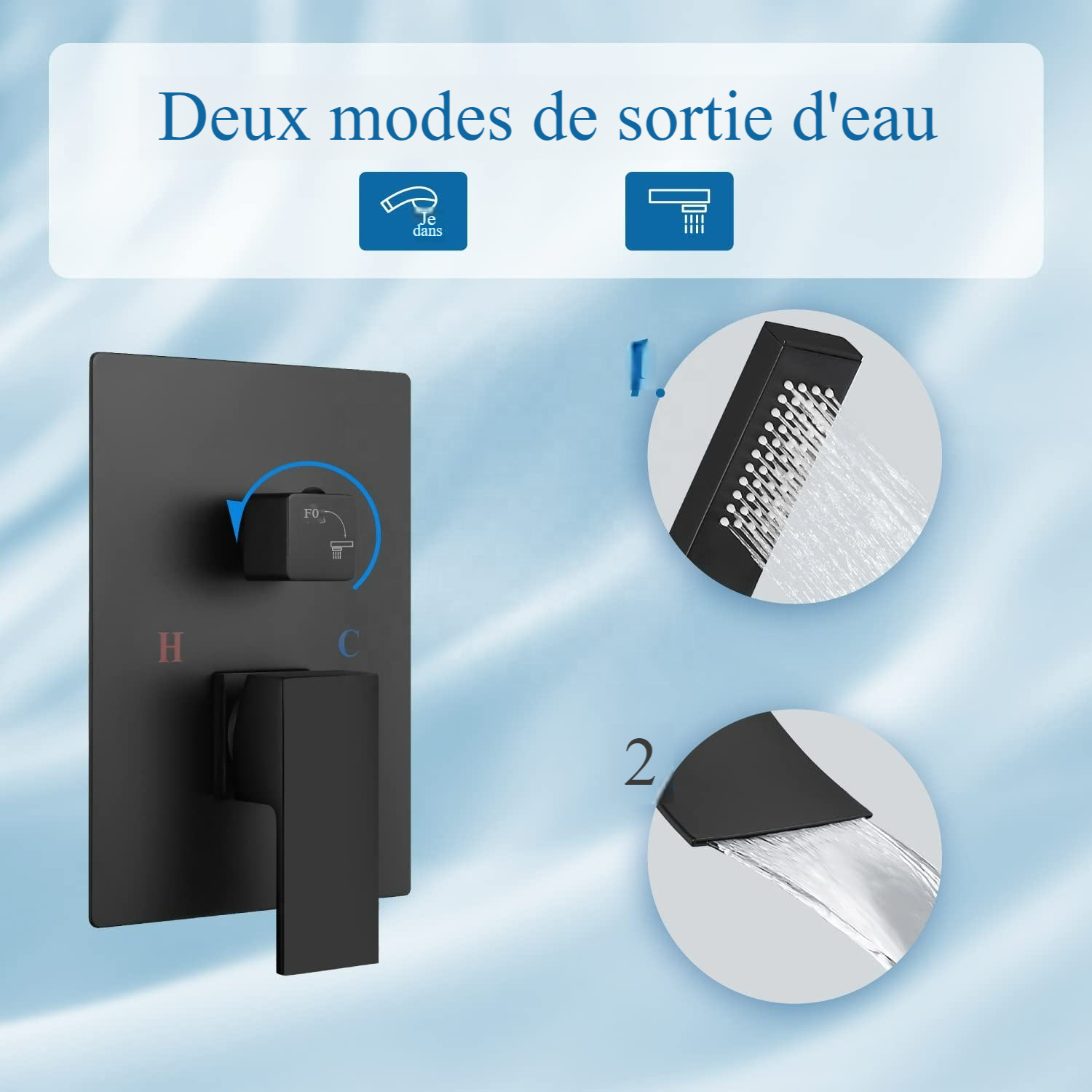 Robinet Mural Baignoire Fontaine