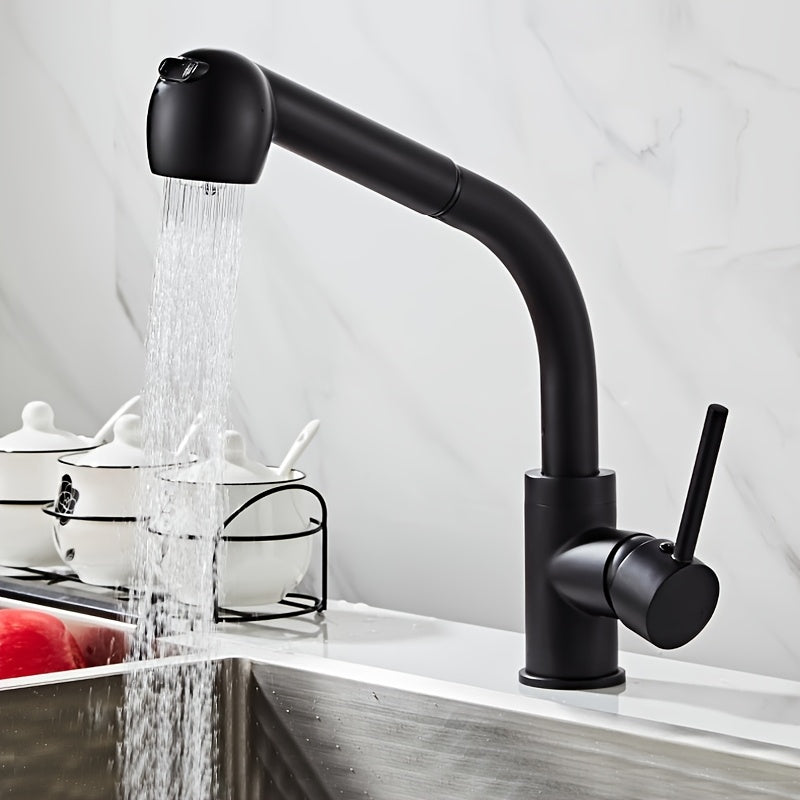 Mitigeur cuisine avec douchette extractible et bec haut pivotant