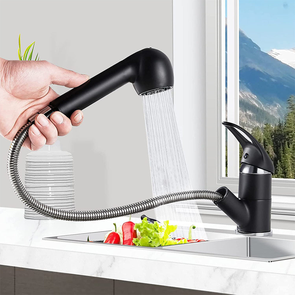 Robinet de cuisine à bec rotatif en laiton, laiton